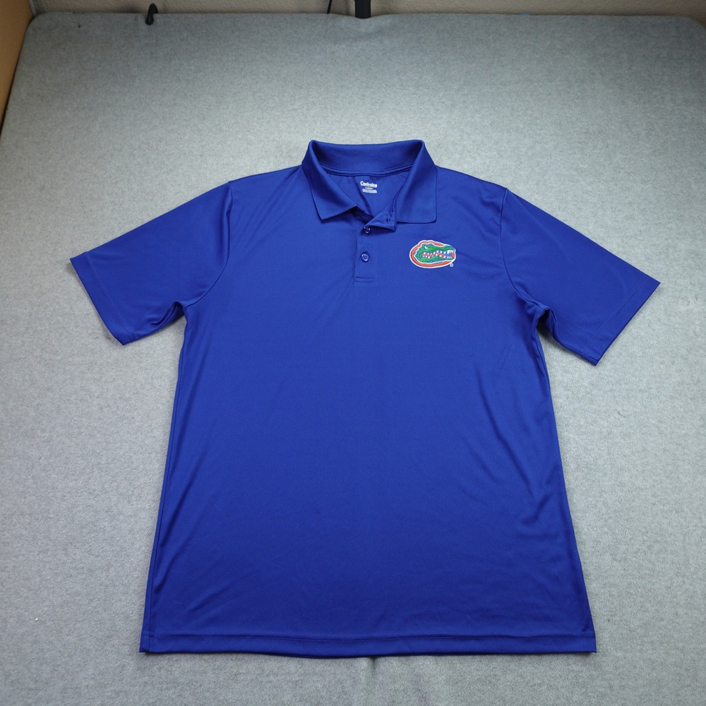Florida Gators‎ Polo Shirt Mens Large Blue Athletic Captivating Fan Gear NCAA